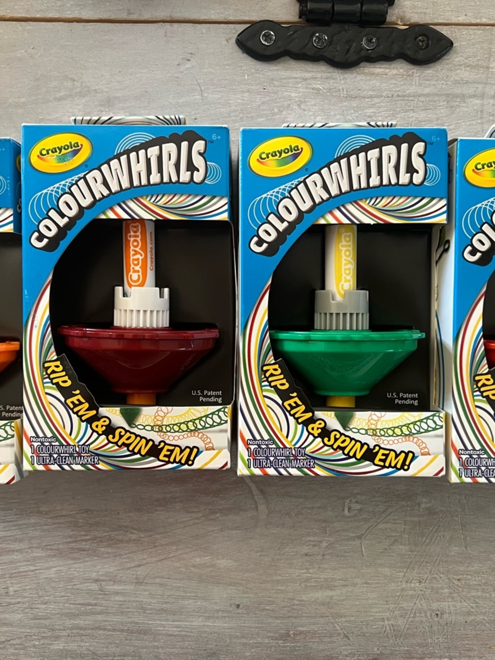 Crayola ColourWhirls Spinning Marker Toys - lot of 4 new!!